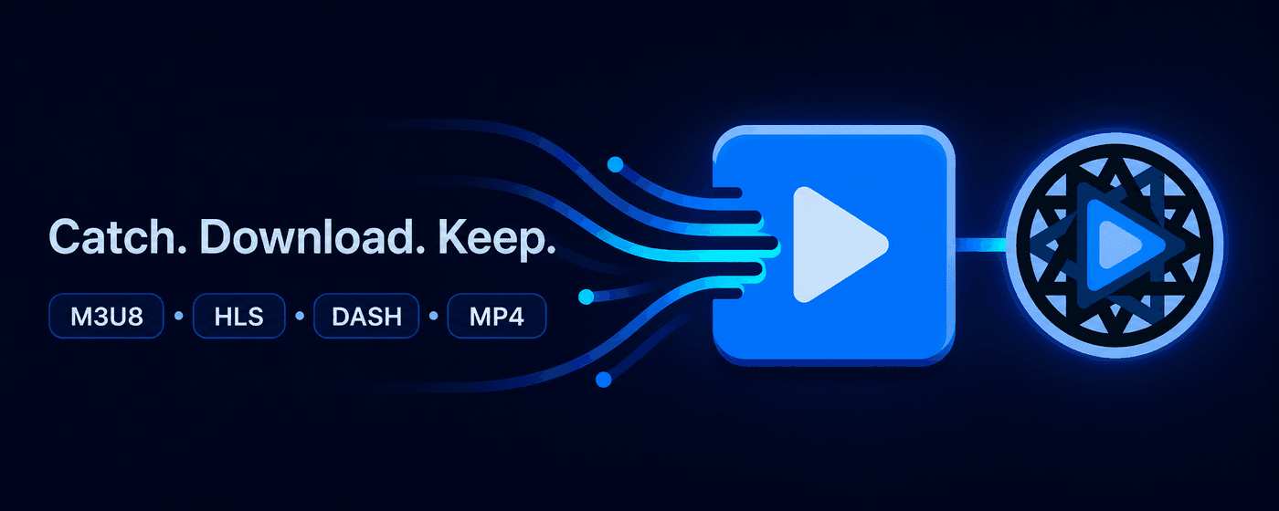 Catch. Download. Keep. Stream Katcher media workflow
