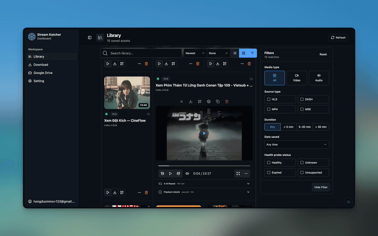 Stream Katcher Library screenshot